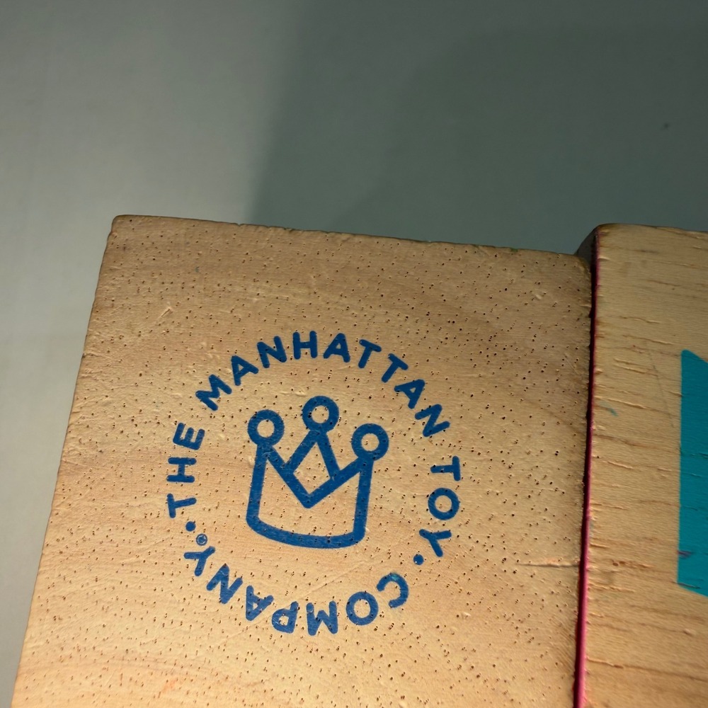 Manhattan Toy Company Wooden Alphabet Number Punctuation Blocks Set Multicolor - Picture 8 of 9